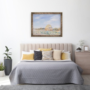 Tablou inramat - Alfred Sisley - Capita de fan pe malurile Loingului, 60 x 80 cm - Img 3