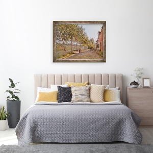 Tablou inramat - Alfred Sisley - Dimineata Iunie in Saint-Mammes, 60 x 80 cm - Img 3