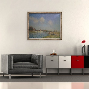 Tablou inramat - Alfred Sisley - Loing la Saint-Mammes, 70 x 85 cm - Img 2
