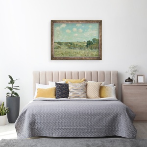 Tablou inramat - Alfred Sisley - Lunca, 70 x 90 cm - Img 3