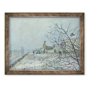 Tablou inramat - Alfred Sisley - Prima zapada la Veneux-Nadon, 70 x 90 cm
