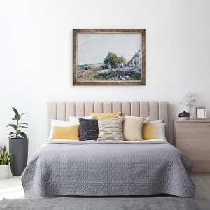 Tablou inramat - Alfred Sisley - Saint Mammès-Morning, 70 x 90 cm - Img 3