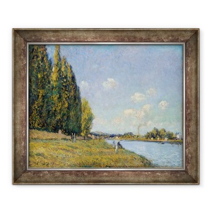 Tablou inramat - Alfred Sisley - Sena la Billancourt, 50 x 60 cm