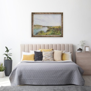 Tablou inramat - Alfred Sisley - Vedere de Saint-Mammes, 60 x 80 cm - Img 3