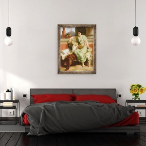 Tablou inramat - Alfred W. Elmore - Pompei, A.D. 79, 60 x 80 cm - Img 3