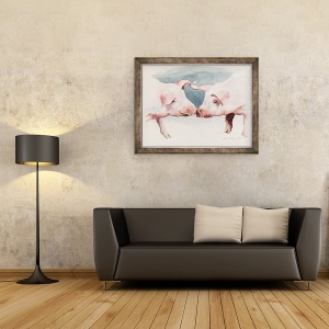 Tablou inramat - Alison Cooper - Doi purcelusi, 60 x 80 cm - Img 3