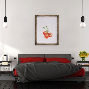 Tablou inramat - Alison Cooper - Trei rosii pe vita de vie, 60 x 80 cm - Img 3