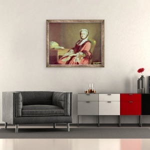 Tablou inramat - Allan Ramsay - Lady Holland, 50 x 60 cm - Img 2