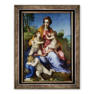 Tablou inramat - Andrea del Sarto - Caritate, 70 x 90 cm