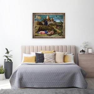 Tablou inramat - Andrea Mantegna - Agonie in gradina, 70 x 90 cm - Img 3