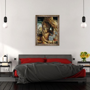 Tablou inramat - Andrea Mantegna - St. Jerome, 60 x 80 cm - Img 3
