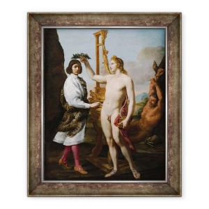 Tablou inramat - Andrea Sacchi - Marcantonio Pascalini incoronat de Apollo, 50 x 60 cm