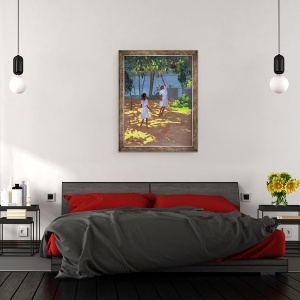 Tablou inramat - Andrew Macara - Atingerea pentru portocale, Bentota, Sri Lanka, 60 x 80 cm - Img 3