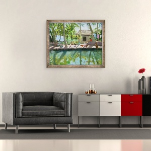 Tablou inramat - Andrew Macara - Backwaters, 50 x 60 cm - Img 2