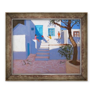 Tablou inramat - Andrew Macara - Copii si pisici, Mykonos,2017, 50 x 60 cm
