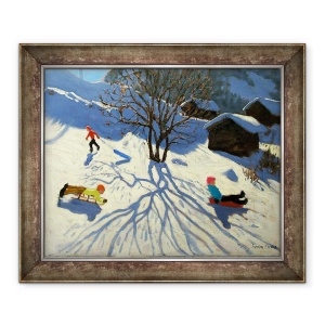 Tablou inramat - Andrew Macara - deal de iarna, Morzine, 70 x 85 cm