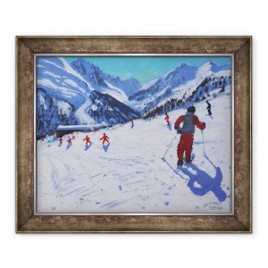 Tablou inramat - Andrew Macara - Instructorul de schi, Mottaret, 70 x 85 cm