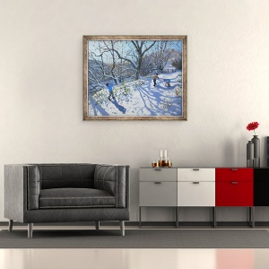 Tablou inramat - Andrew Macara - Lupta cu bulgare II, 50 x 60 cm - Img 2