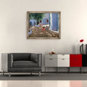 Tablou inramat - Andrew Macara - Manastirea Mykonos, 50 x 60 cm - Img 2