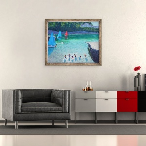 Tablou inramat - Andrew Macara - Pietre de degresat, Looe, Cornwall, 50 x 60 cm - Img 2
