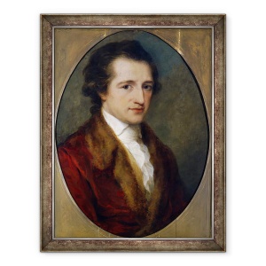 Tablou inramat - Angelica Kauffmann - Johann Wolfgang von Goethe, 60 x 80 cm