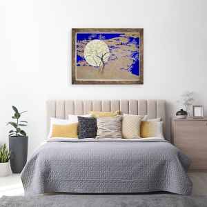 Tablou inramat - angus hampel - Stralucire la miezul noptii, 2018, 70 x 90 cm - Img 3