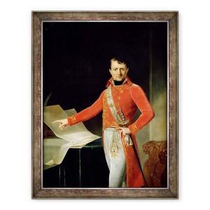 Tablou inramat - Anne Louis Girodet de Roucy-Trioson - Portretul lui Napoleon I 1769-1821, 60 x 80 cm