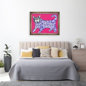 Tablou inramat - Anne Storno - Eu nu sunt un obiect decorativ, roz, 2015, 60 x 80 cm - Img 3