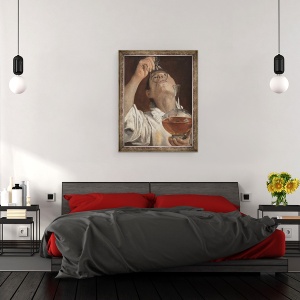 Tablou inramat - Annibale Carracci - Baut baiat, 70 x 90 cm - Img 3