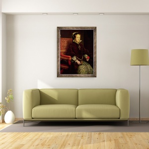 Tablou inramat - Anthonis van Dashorst Mor - Regina Maria I 1516-58 1554, 70 x 90 cm - Img 2