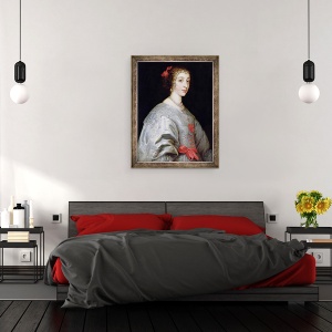 Tablou inramat - Anthony van Dyck - Henrietta-Maria a Frantei 1609-69, 60 x 80 cm - Img 3