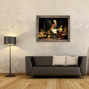 Tablou inramat - Antonio Pereda y Salgado - Vanitas, 70 x 90 cm - Img 2