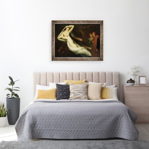 Tablou inramat - Ary Scheffer - Francesca si Paolo, 60 x 80 cm - Img 3