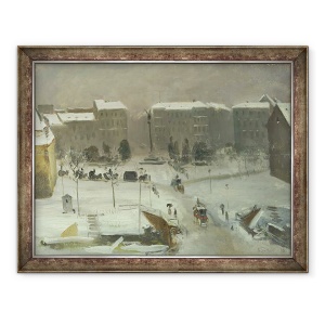 Tablou inramat - Ascan Lutteroth - Piata Belle-Alliance din Berlin, 70 x 90 cm