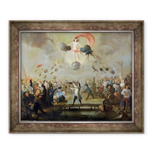 Tablou inramat - Balthasar Nebot - Alegorie a norocului, 70 x 85 cm