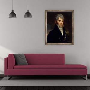 Tablou inramat - Baron Gerard, Francois Pascal Simon - Contele Viktor Pavlovich Kochubey, 50 x 60 cm - Img 2