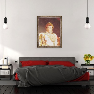 Tablou inramat - Baron Gerard, Francois Pascal Simon - Napoleon I 1769-1821 in robe de incoronare, 60 x 80 cm - Img 3