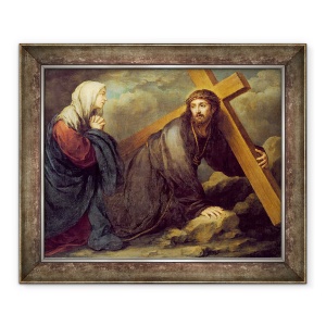 Tablou inramat - Bartolome Esteban Murillo - Hristos la Golgota, 50 x 60 cm
