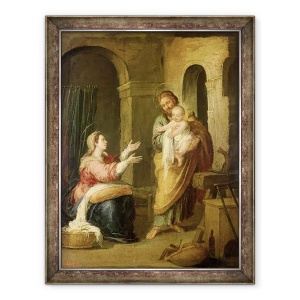 Tablou inramat - Bartolome Esteban Murillo - Sfanta familie, 70 x 90 cm