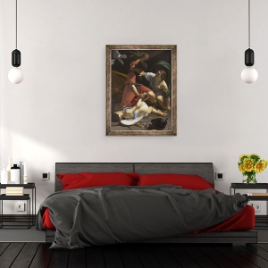 Tablou inramat - Bartolomeo Manfredi - Cupidon pedepsit, 60 x 80 cm - Img 3