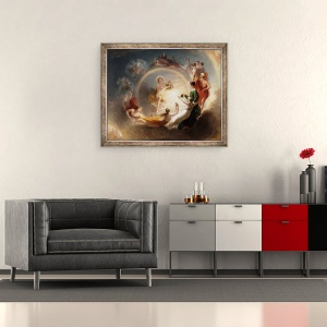 Tablou inramat - Benjamin West - Vrajirea lui Apollo, 70 x 85 cm - Img 2