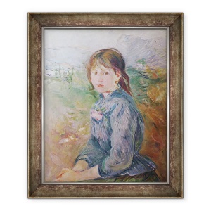 Tablou inramat - Berthe Morisot - Fetita din Nisa, 50 x 60 cm