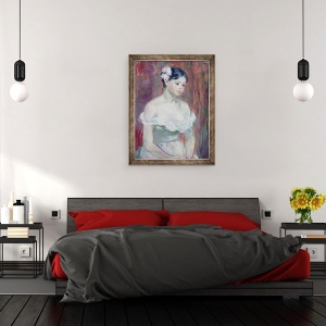 Tablou inramat - Berthe Morisot - O fata tanara, 60 x 80 cm - Img 3