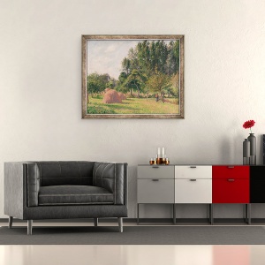 Tablou inramat - Camille Pissarro - Capite de fan, Dimineata, Éragny, 50 x 60 cm - Img 2