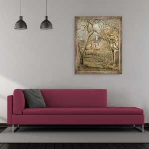Tablou inramat - Camille Pissarro - Gradina de Legume, 50 x 60 cm - Img 2