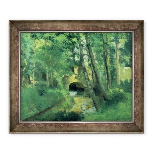 Tablou inramat - Camille Pissarro - Little Bridge, Pontoise, 70 x 85 cm