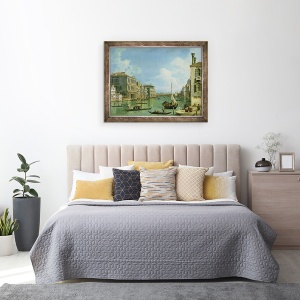 Tablou inramat - Canaletto - Vedere spre Marele Canal, 60 x 80 cm - Img 3