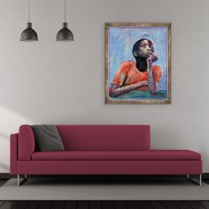 Tablou inramat - Carlton Murrell - Gandire, 50 x 60 cm - Img 2