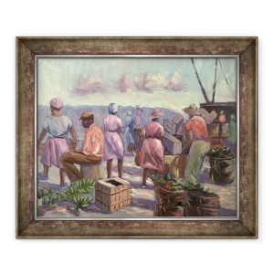 Tablou inramat - Carlton Murrell - Piata, 50 x 60 cm