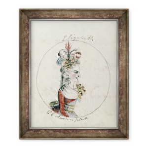 Tablou inramat - Cassandra Austen - Queen Elizabeth I, 50 x 60 cm